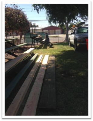Description: Bleacher Repair MLK